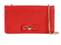 Bow Wallet On Chain, Leather, Red, ZR2 MIC, DB, 2*
